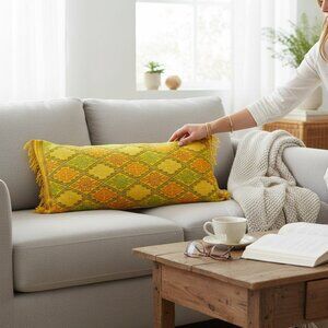 Handwoven pillow from the Philippines